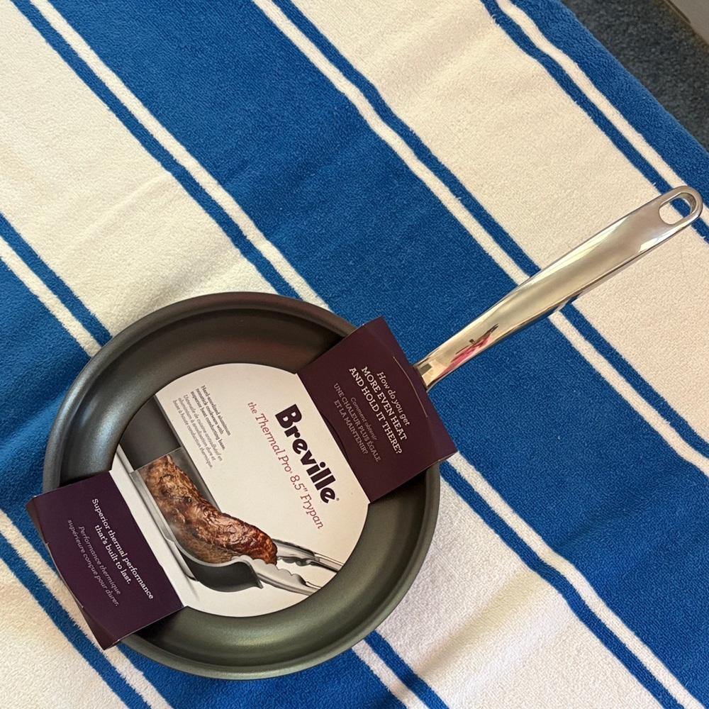 Breville Advanced Fry Pan - Silver and Black